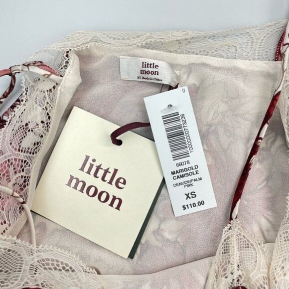 NWT LITTLE MOON Aritzia Marigold Lace Camisole Sz XS Denude Palm Pink - Picture 8 of 9